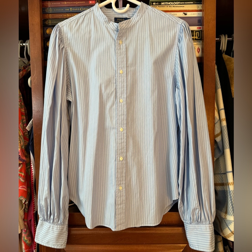 Polo Ralph Lauren vintage striped blouse. Size 12. 100% cotton. Quality new.
